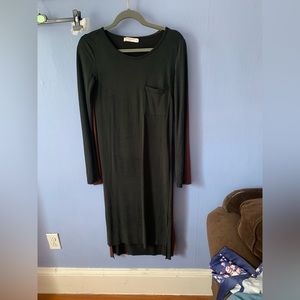 Dark gray maxi dress